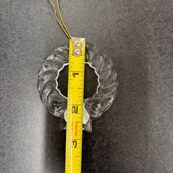 Princess House Lead Crystal Wreath, Christmas Tree & Candle Stick Set Of 3 #729 - Picture 6 of 11